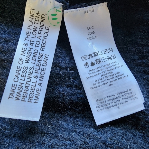 Ganni Alpaca Blend Button-Up Cardigan – Size Small (Oversized Fit) - Picture 13 of 14